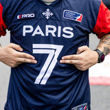 Maillot Officiel 2025 – MARINE, ROUGE & BLANC