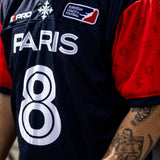 Maillot Officiel 2025 – MARINE, ROUGE & BLANC